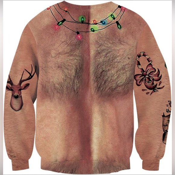 Unisex Festive 3D Print Novelty Christmas Sweater Ugly Christmas Sweatshirt XXL - Picture 2 of 12